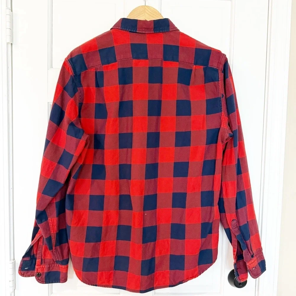 J Crew New York Sportsmen's Buffalo Check Flannel Shirt Large | Vintage Label